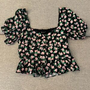 Zara Flower Blouse